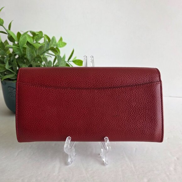 EUC Vintage Coach Madison Envelope Clutch Wallet in Garnet – Made in Italy - Picture 2 of 10
